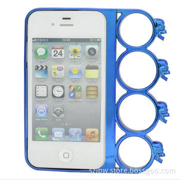 Skull-shaped Separated Four-ring Cellphone ABS Case for iPhone 5 with Wieben Design